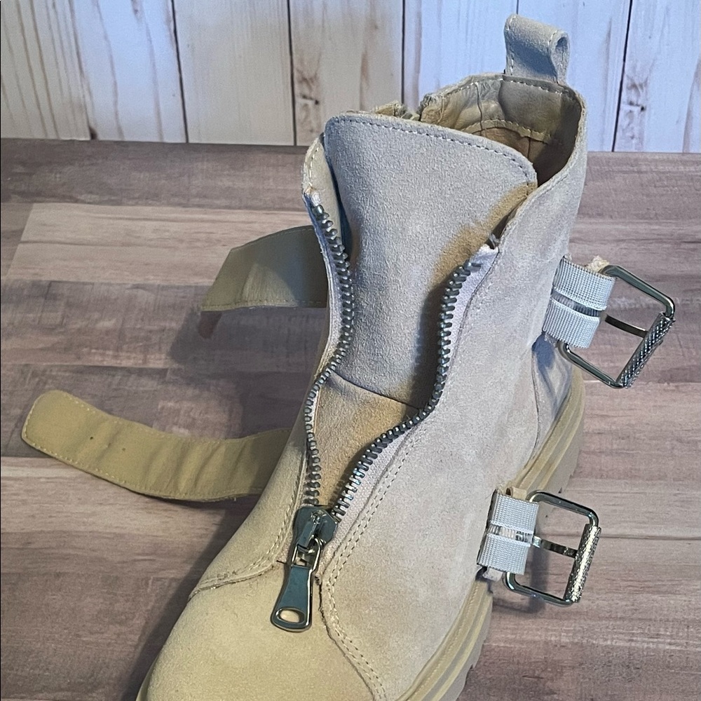 NEW in BOX Dolce Vita AVARI Dune Suede tan size 7 LEATHER combat Boots MSRP $160 - Picture 16 of 16